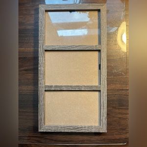 3 window wooden frame